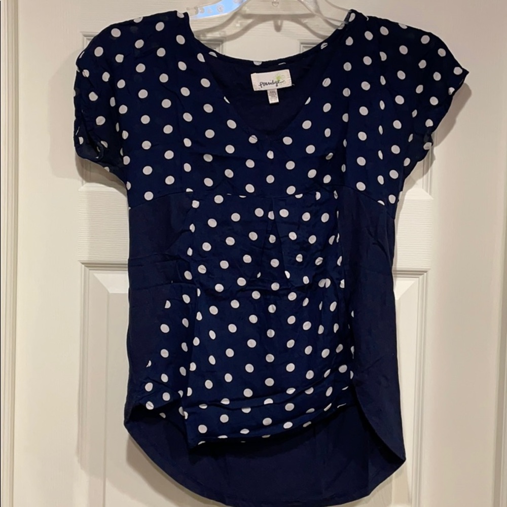 Porridge Polka Dot Top